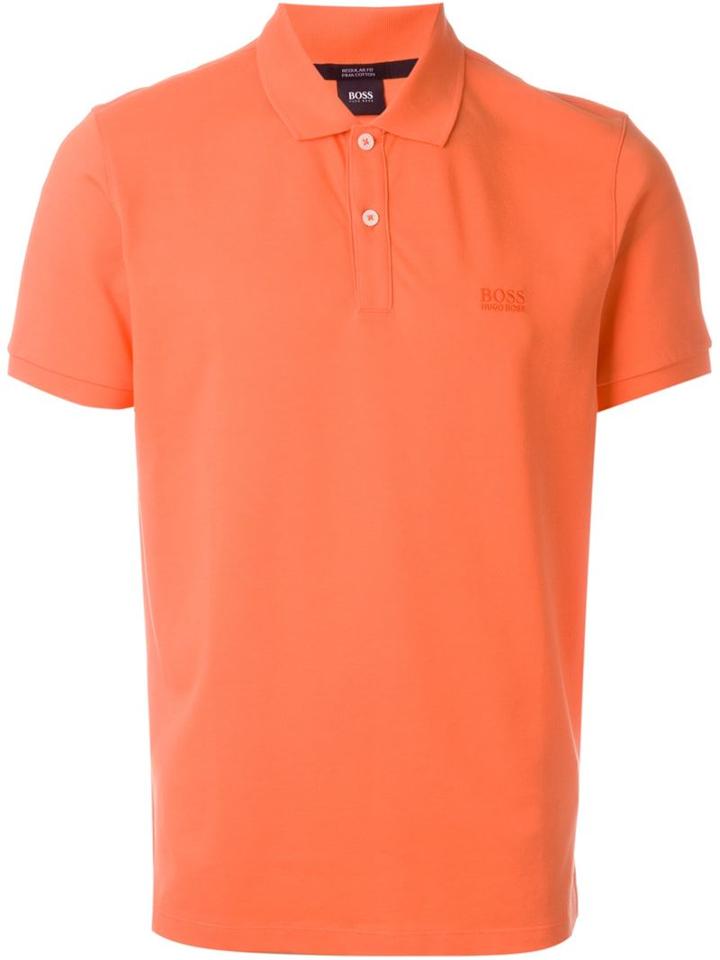 Boss Hugo Boss Pallas Polo Shirt, Men's, Size: Xl, Yellow/orange, Cotton