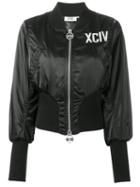 Gcds Bomber Jacket, Women's, Size: Medium, Black, Polyamide/polyester