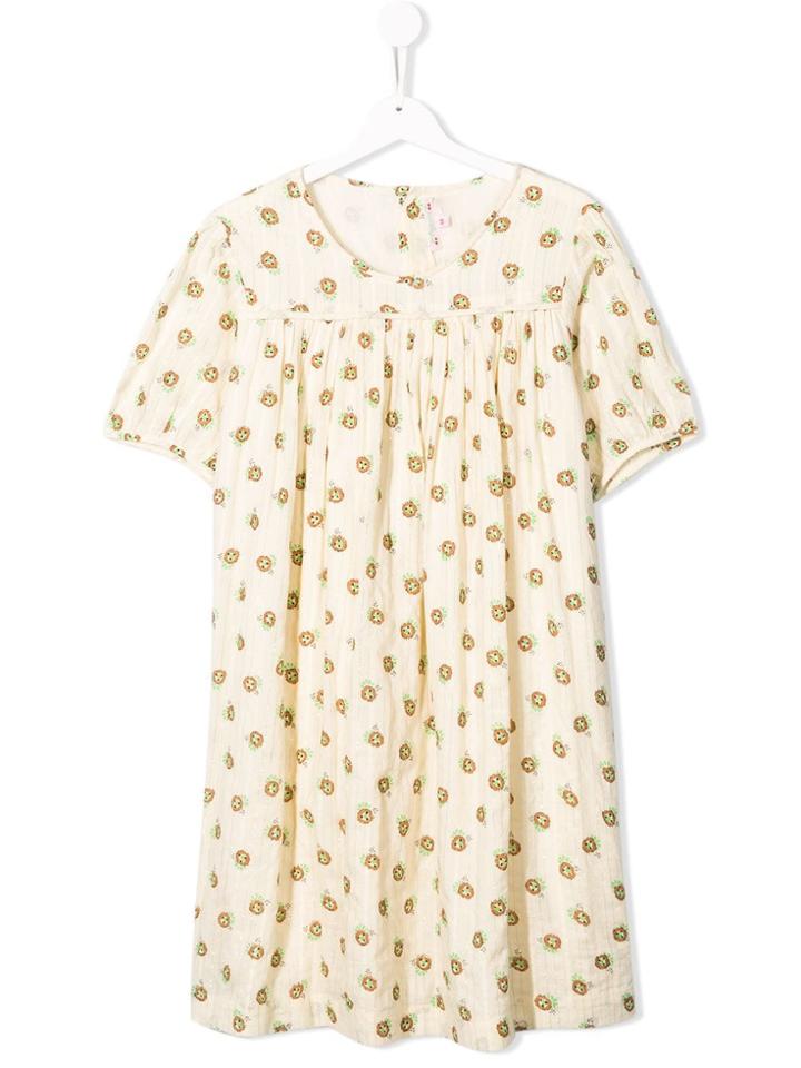 Bonpoint Pleated Dress - Neutrals