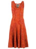 Projet Alabama Sunshine Patterned Dress, Women's, Size: Medium, Yellow/orange, Cotton