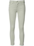 Citizens Of Humanity Super Skinny Cropped Jeans, Size: 25, Green, Cotton/lyocell/polyester