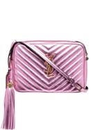 Saint Laurent Medium Lou Satchel Bag - Pink