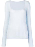 Jacquemus Fitted Knit Top - Blue