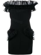 Christopher Kane 'hotfix' Fitted Dress, Women's, Size: 40, Black, Silk/polyester/spandex/elastane/aluminium