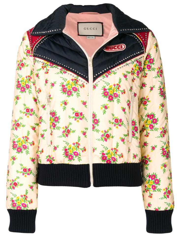 Gucci Floral Print Jacket - Nude & Neutrals