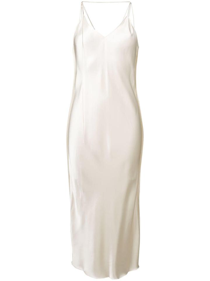 Helmut Lang Midi Slip Dress - Neutrals