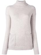 Allude Loose Turtleneck Sweater, Women's, Size: Small, Nude/neutrals, Cashmere/virgin Wool