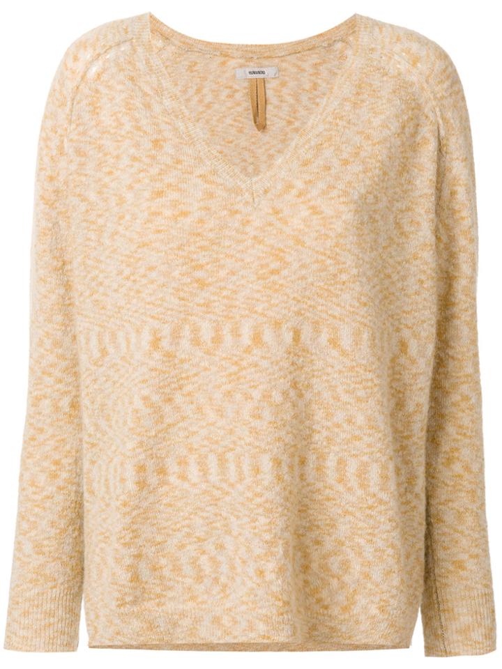 Humanoid V-neck Jumper - Nude & Neutrals