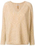 Humanoid V-neck Jumper - Nude & Neutrals