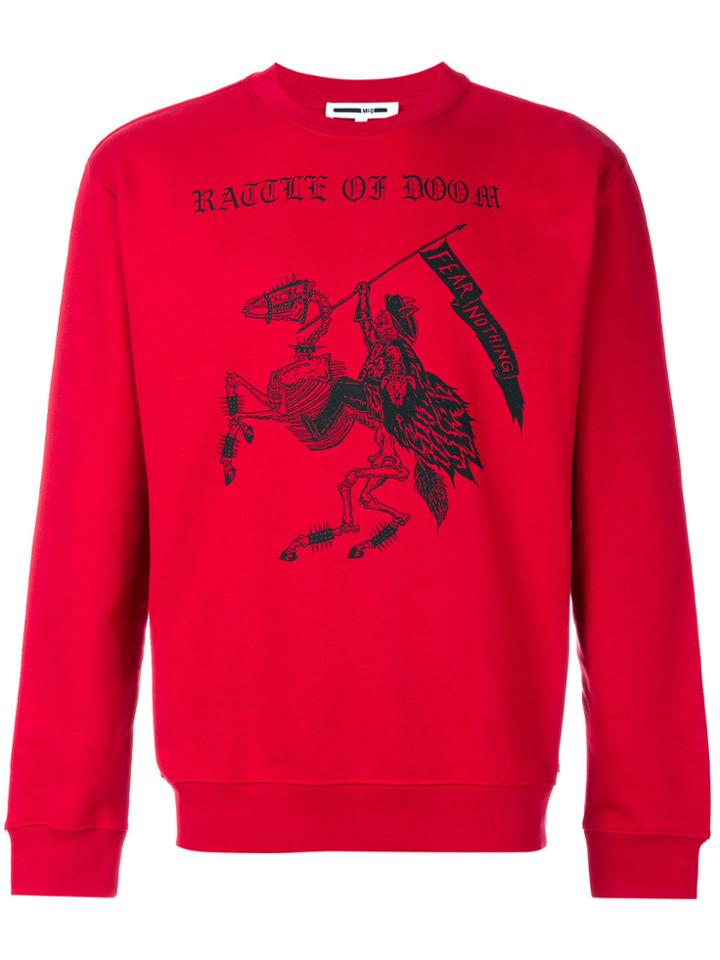 Mcq Alexander Mcqueen Battle Of Doom Sweatshirt - Red
