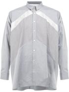 08sircus Contrast Panel Shirt - Grey