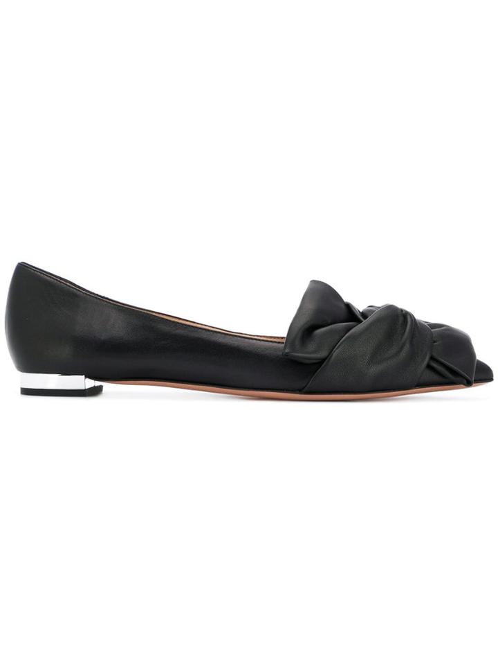 Aquazzura Versailles Ballerina Shoes - Black