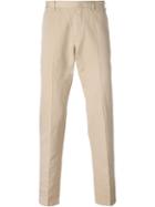 Canali Chino Trousers, Men's, Size: 48, Nude/neutrals, Cotton/linen/flax