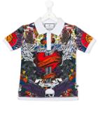 Philipp Plein Kids Kansas Bill Polo Shirt, Boy's, Size: 10 Yrs, White