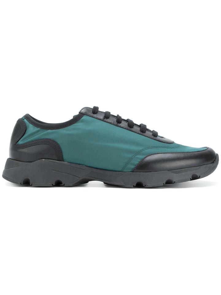 Marni Panelled Running Sneakers - Green