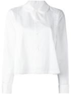 Comme Des Garçons Comme Des Garçons - Round Collar Shirt - Women - Cotton - L, White, Cotton