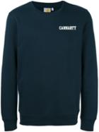 Carhartt 'college Script' Sweatshirt, Men's, Size: Xs, Blue, Cotton