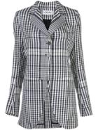 Loewe Check Print Blazer - Black