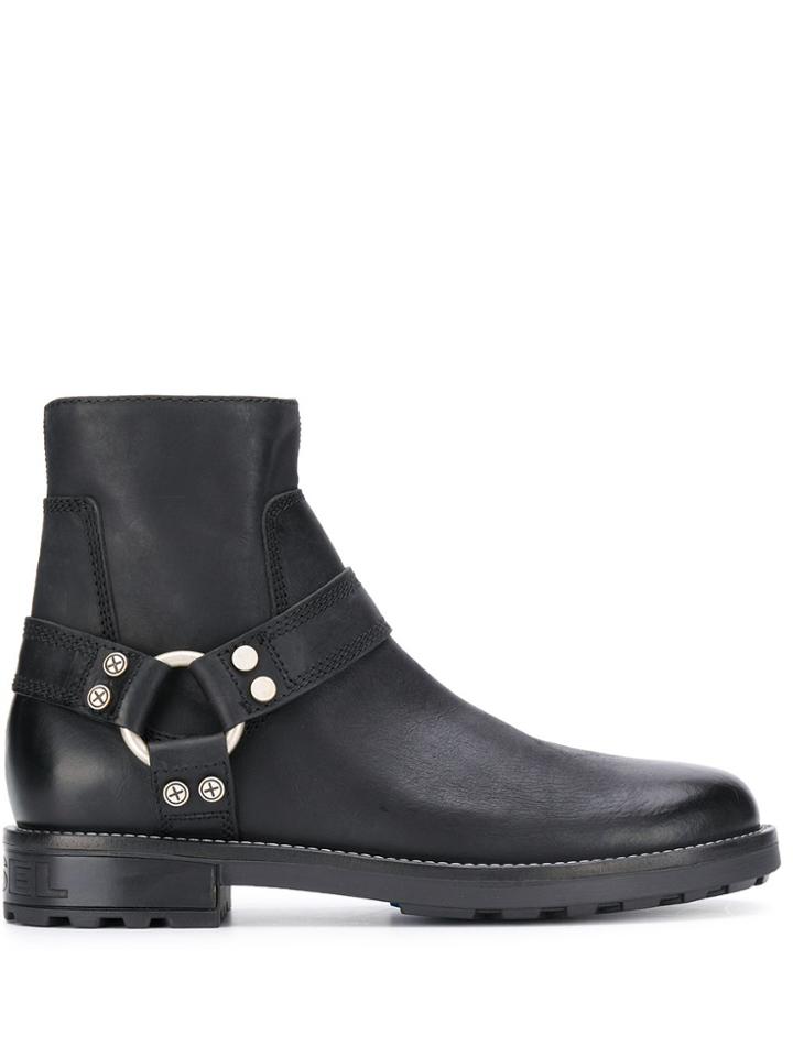 Diesel D-throuper Dbb Z Boots - Black