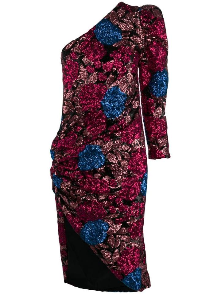Giuseppe Di Morabito Embellished One-shoulder Dress - Black