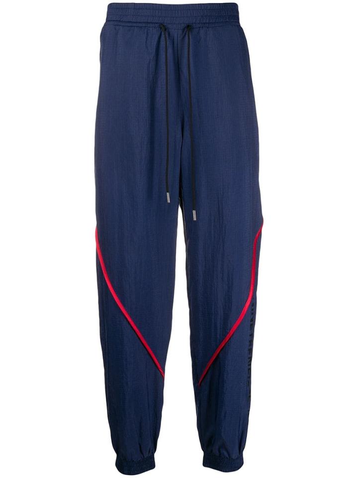 Versace Jeans Contrast Stripe Track Pants - Blue