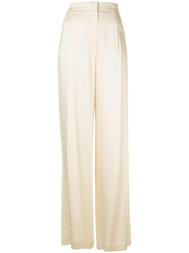 Goen.j Lace Panel Palazzo Pants - Yellow