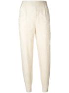Comme Des Garçons Vintage Jacquard Trousers - Nude & Neutrals