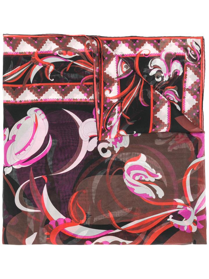 Emilio Pucci Printed Scarf - Multicolour