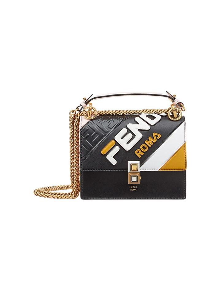 Fendi Fendimania Kan I Small Shoulder Bag - Black