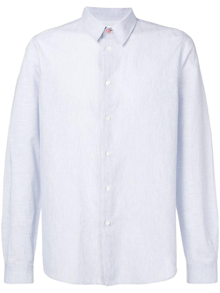 Ps Paul Smith Classic Long-sleeved Shirt - Blue