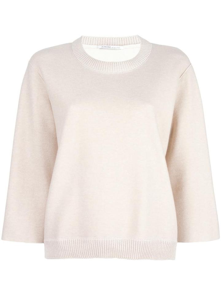 Agnona Loose-fit Jumper, Women's, Size: 40, Nude/neutrals, Cashmere