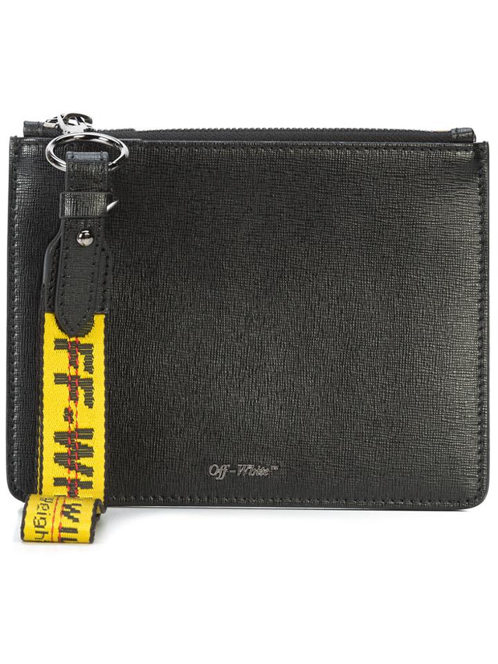 Off-white Wristlet Clutch - Black
