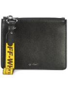 Off-white Wristlet Clutch - Black