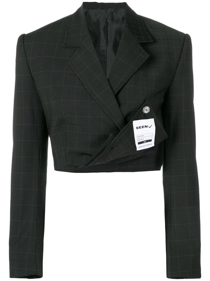 Seen Cropped Blazer - Black