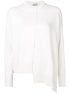 Mrz Asymmetric Knitted Sweater - White