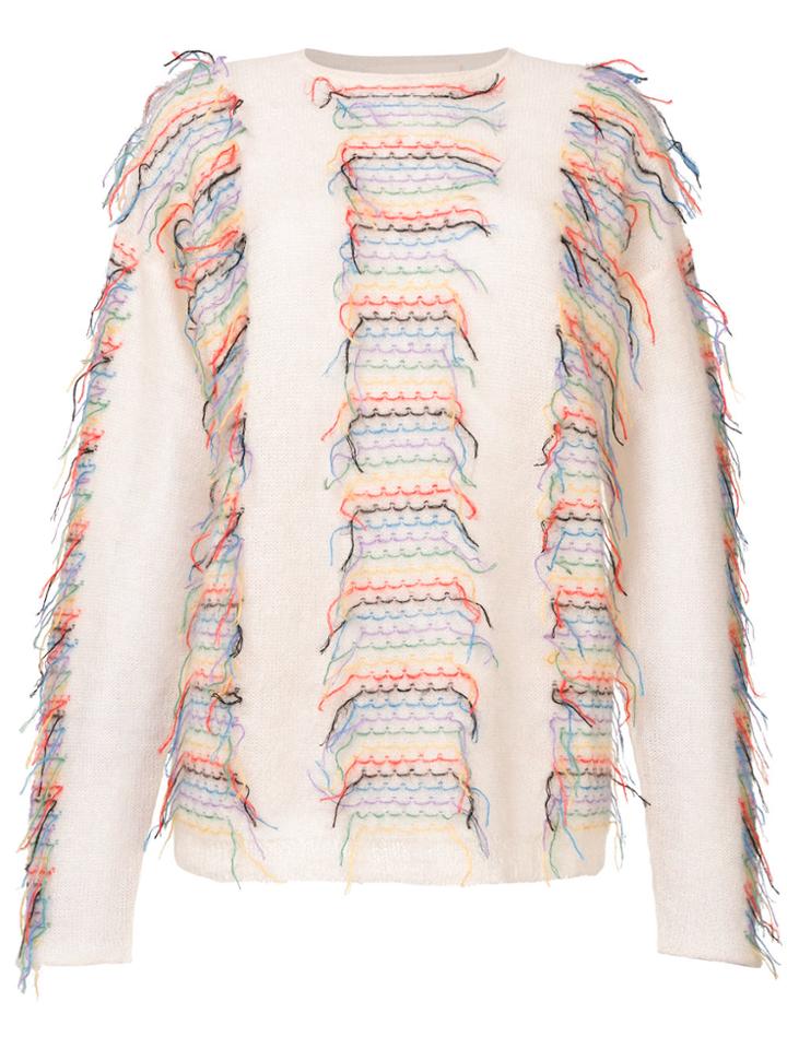 Ports 1961 Embroidered Jumper - White