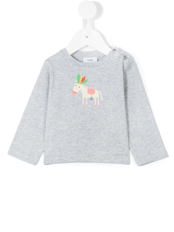 Knot - Native Horse Top - Kids - Cotton - 9 Mth, Grey