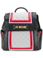 Love Moschino Contrast Frame Backpack - Black