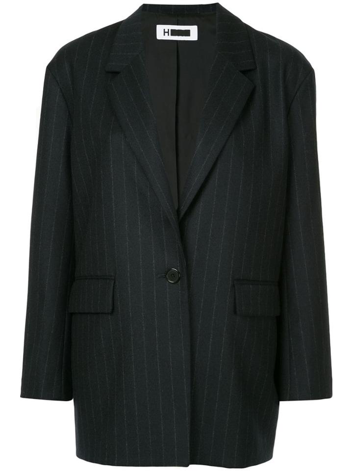 H Beauty & Youth Pinstripe Tailored Blazer - Blue