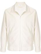 Venroy Textured Zip-up Shirt Jacket - White
