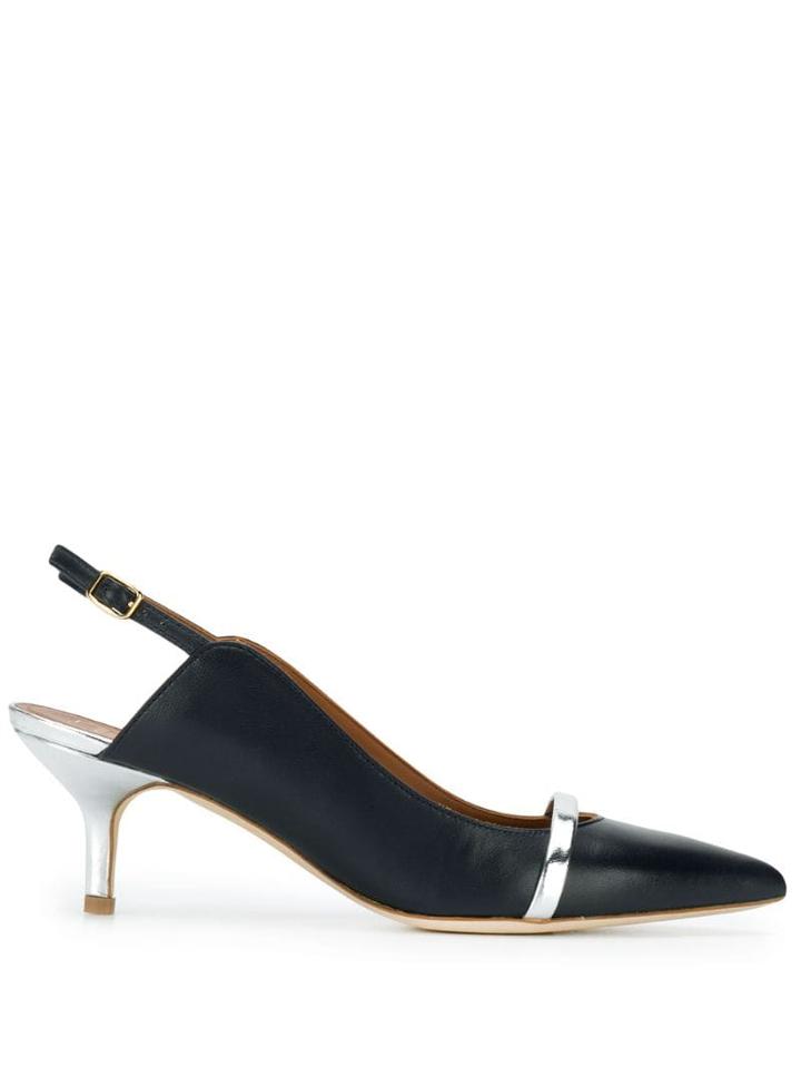 Malone Souliers Silver-tone Detail Pumps - Blue