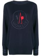 Moncler Logo Patch Sweater - Blue