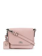 Karl Lagerfeld Pebbled Crossbody Bag - Pink