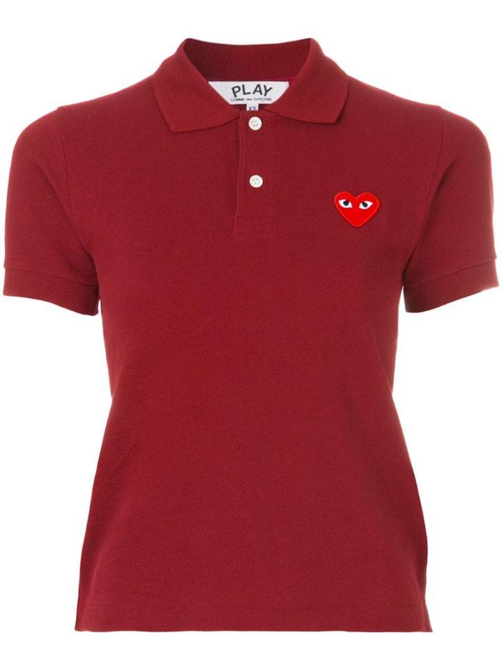 Comme Des Garçons Play Logo Polo Shirt - Pink