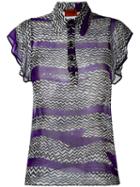 Missoni Zigzag Print Blouse, Size: 42, Silk