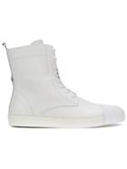 Inês Torcato Lace-up Boots - White