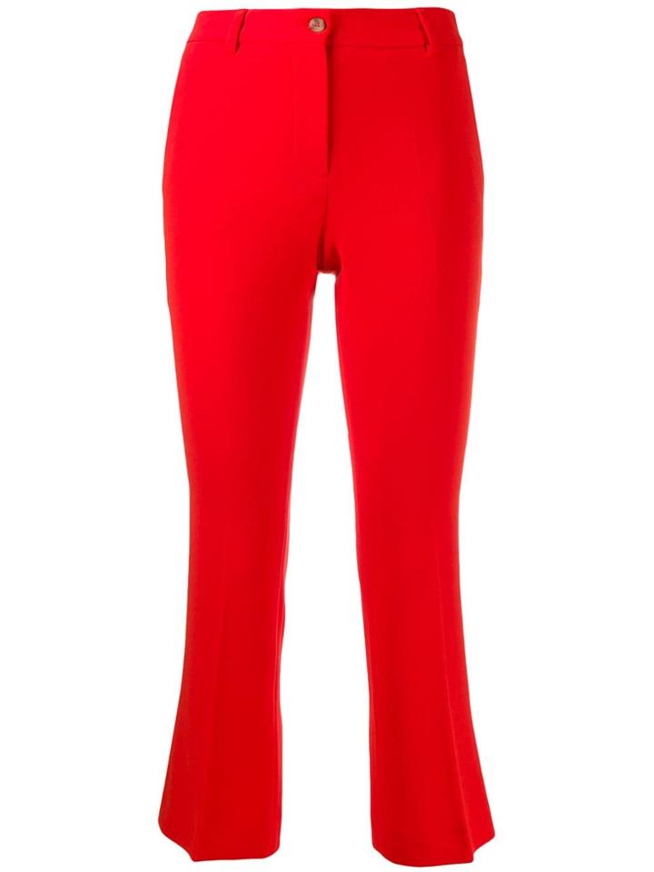 Alberto Biani Slim-fit Cropped Trousers - Red