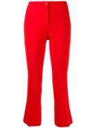 Alberto Biani Slim-fit Cropped Trousers - Red