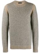 Roberto Collina Knitted Wool Sweatshirt - Neutrals