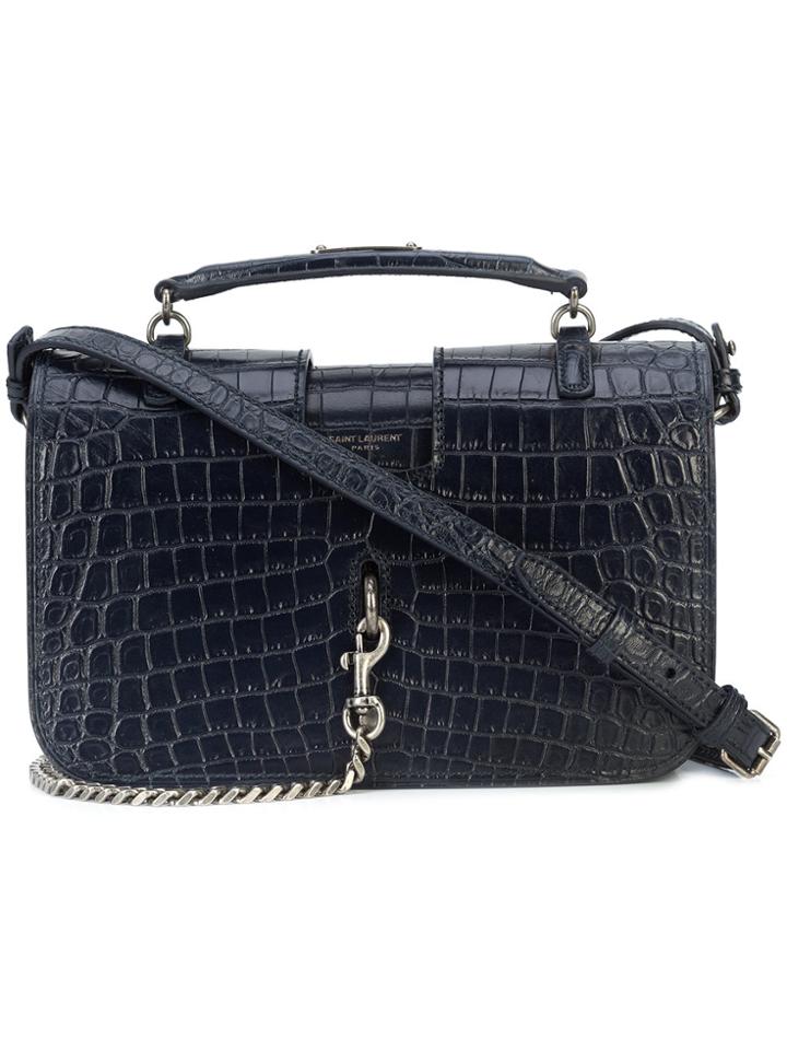 Saint Laurent Charlotte Messenger Bag - Blue